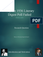 Why The 1936 Literary Digest Poll Failed