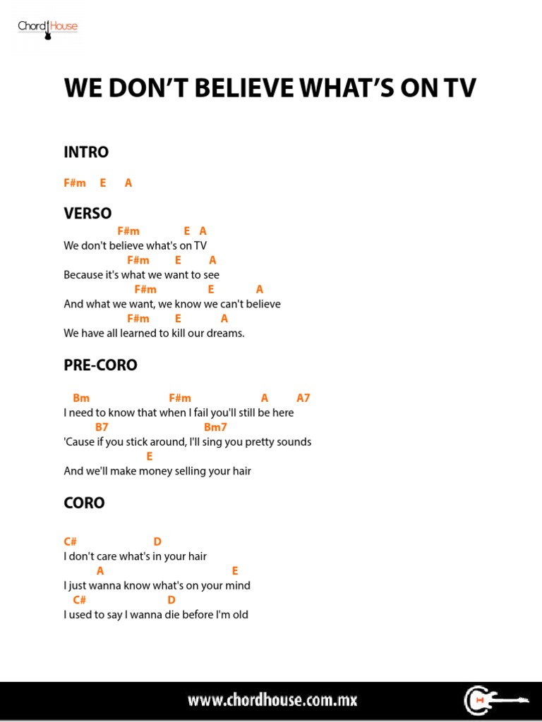 We dont believe whats on tv letra y acordes descarga click aqui pdf