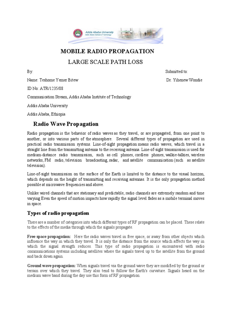 Mobile Radio Propagation | PDF | Radio Propagation | Radio