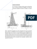 Dimensionamiento de Muros de Retencion