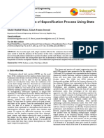 State-Space Modeling of Saponification Process Dynamics