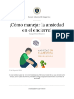 Como Manejar La Ansiedad en El Encierro PDF