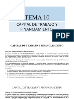 Tema 10 - Capital de Trabajo y Finaciamiento. Xyz