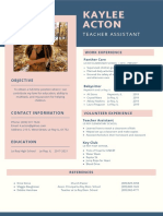 Pink and Blue Flat Design Physicist Science Resume