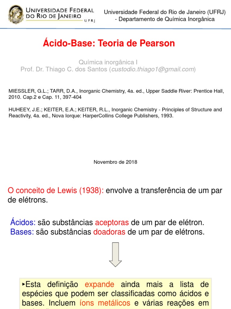Teoria de Ácidos e Bases de Pearson | PDF | Ligação iônica | Orbital ...