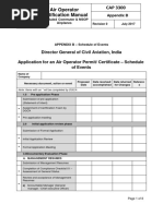 CAP 3300 - Appendix B AOP Schedule of Events