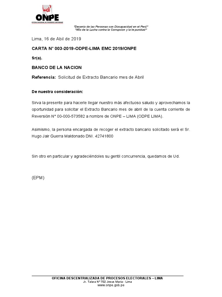 Solicitud de Extracto Bancario | PDF, image size:768x1024