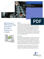 High Frequency DMA Data Passing Through The Resonance Frequency of A Sample