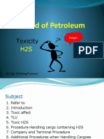 Hazard of Toxicity H2S