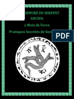 LE MURMURE DU SERPENT ANCIEN - 26 Mots de Force. Pratiques Secrétés de Sorc PDF