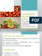 La vitamina E del aceite de palma