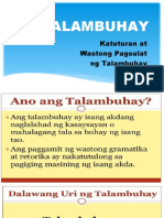 Pagsulat NG Talambuhay