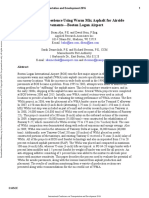 10 Years of Experience Using Warm Mix Asphalt For Airside Pavements-Boston Logan Airport