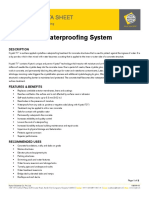 Krystol T1 Waterproofing System: Technical Data Sheet