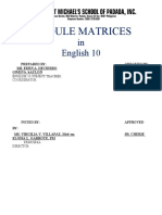 Module Matrices Template
