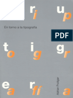Frutiger Adrian Diseno en Torno A La Tipografia PDF