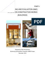 Part-I Monitoring and Evaluation (M&E) Manual On Construction Works (Buildings)