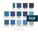 British Standard Printed Colour Card - 107