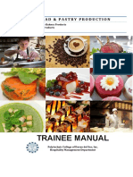 Trainee Manual: Bread & Pastry Production