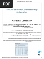 How To Configure SAP Purchase Order Release Strategy