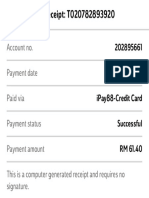 Receipt T020782893920 Payment RM 61.40 22 Jul 2020