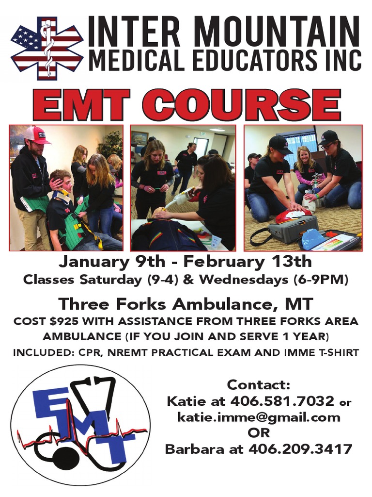 EMT Course in Three Forks, MT | PDF | Science & Mathematics