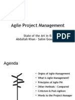 Agile Project Management: State of The Art in IS Abdullah Khan - Salim Gouasmia