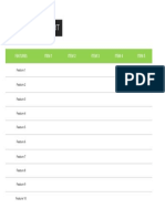 Blank Comparison Chart Template