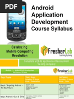 Android Application Development: Course Syllabus