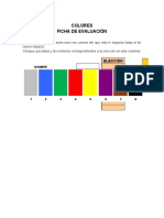 Colores - Ficha de Evaluación