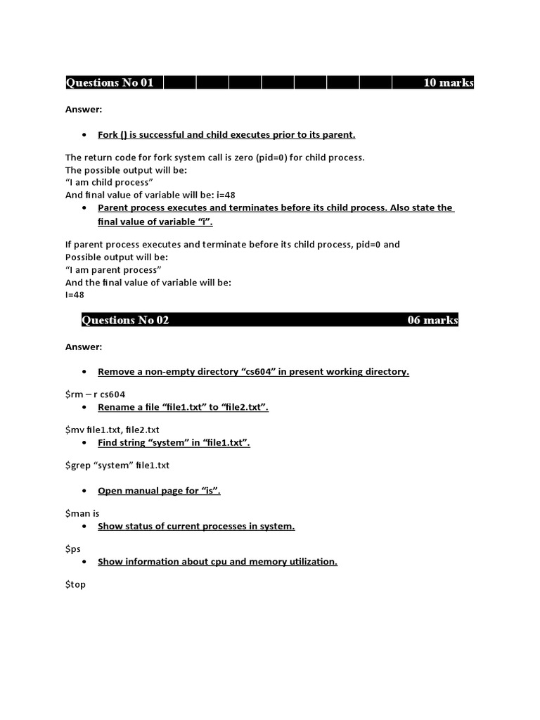Questions No 01 10 Marks | PDF | Technology & Engineering