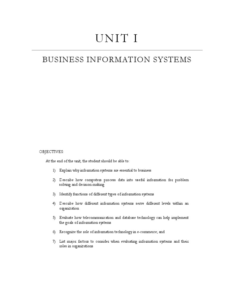 Essentials of Business Information Systems | PDF | Information System ...