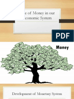 Role of Money in Our Economic System