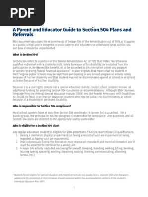 504 plans