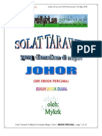 Solat Tarawih Johor