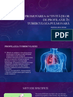 Promovarea Activităților de Profilaxie În Tuberculoza Pulmonară