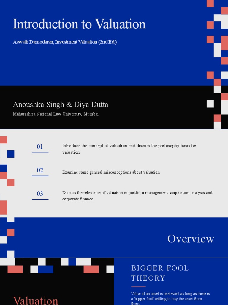 Introduction to Valuation Concepts | PDF | Valuation (Finance ...