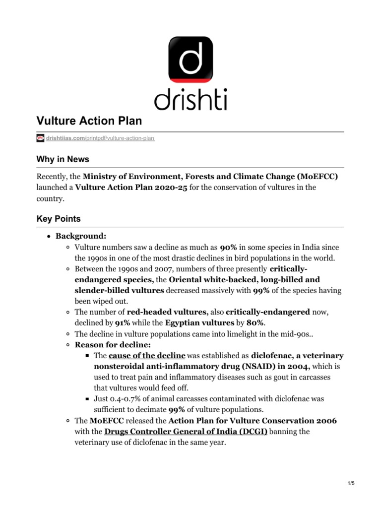 A New Hope India's 20202025 Vulture Action Plan Seeks to Reverse