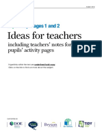 Ideas For Teachers: Key Stages 1 and 2