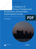 Economic Impacts of Electric Power Outages and Evaluation of Customer Interruption Costs