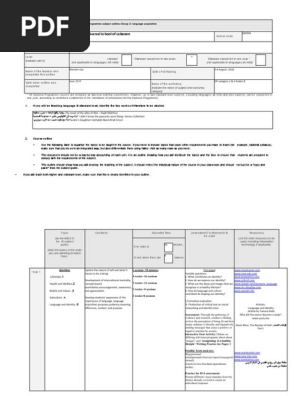 Group 2 Arabic B SL course outline