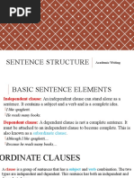 L2. Sentence Structure