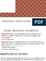 Sentence Structure Basics