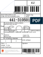 Send Date:2020-11-23 Order No: 201123Q5BXYS5V Gapan City 3015