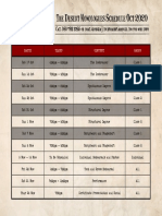 Current Monologues Schedule