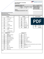 Form - Pre-Concrete Checklist: Fiche de Contrôle Avant Le Bétonnage