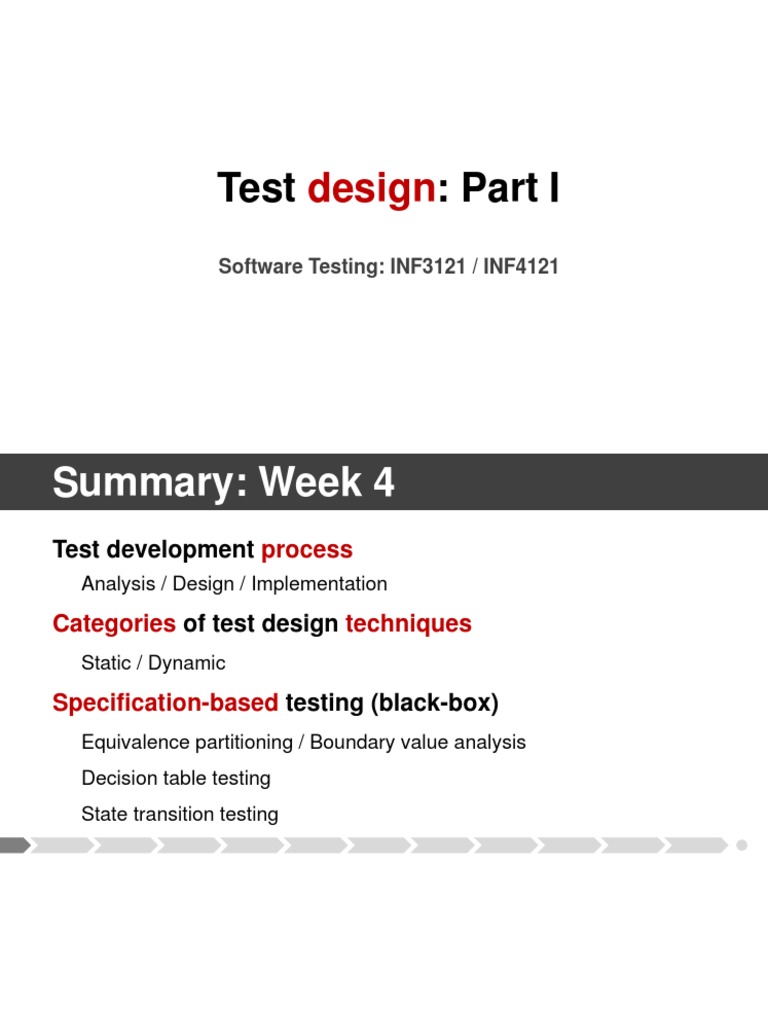 Test Design Techniques Overview | PDF | Software Testing | Systems ...