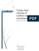 Ensayo Acerca Del Conflicto Armado. J. Pacheco, J. Valeverde y C. Boudon.