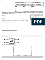 Les Operations Arithmetiques Sur Les Nombres Binaires