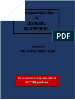 A Conceptual Hand Note On Chemical Engineering by Md. Towfiq Ahmed Sakib